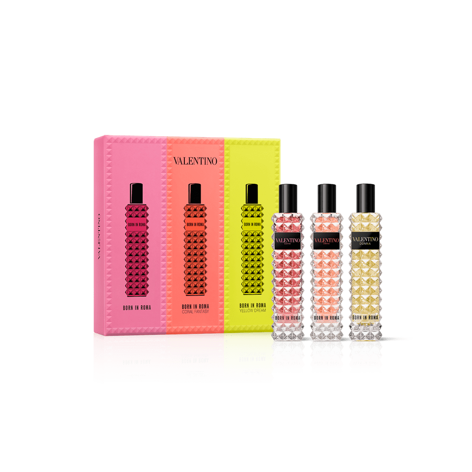 Valentino Beauty Donna Born In Roma Travel Perfume Trio